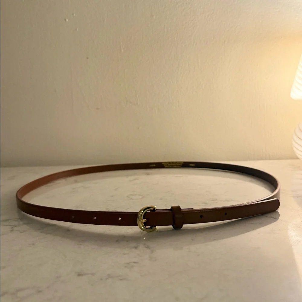J.Crew Skinny Italian Leather Belt - Picture 3 of 5